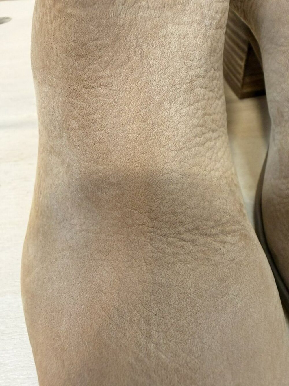 Lucky Brand Sesame Bray Heel Open Toe Leather Boho Tan Heels Size 7 EU 37 $119 - Picture 7 of 12